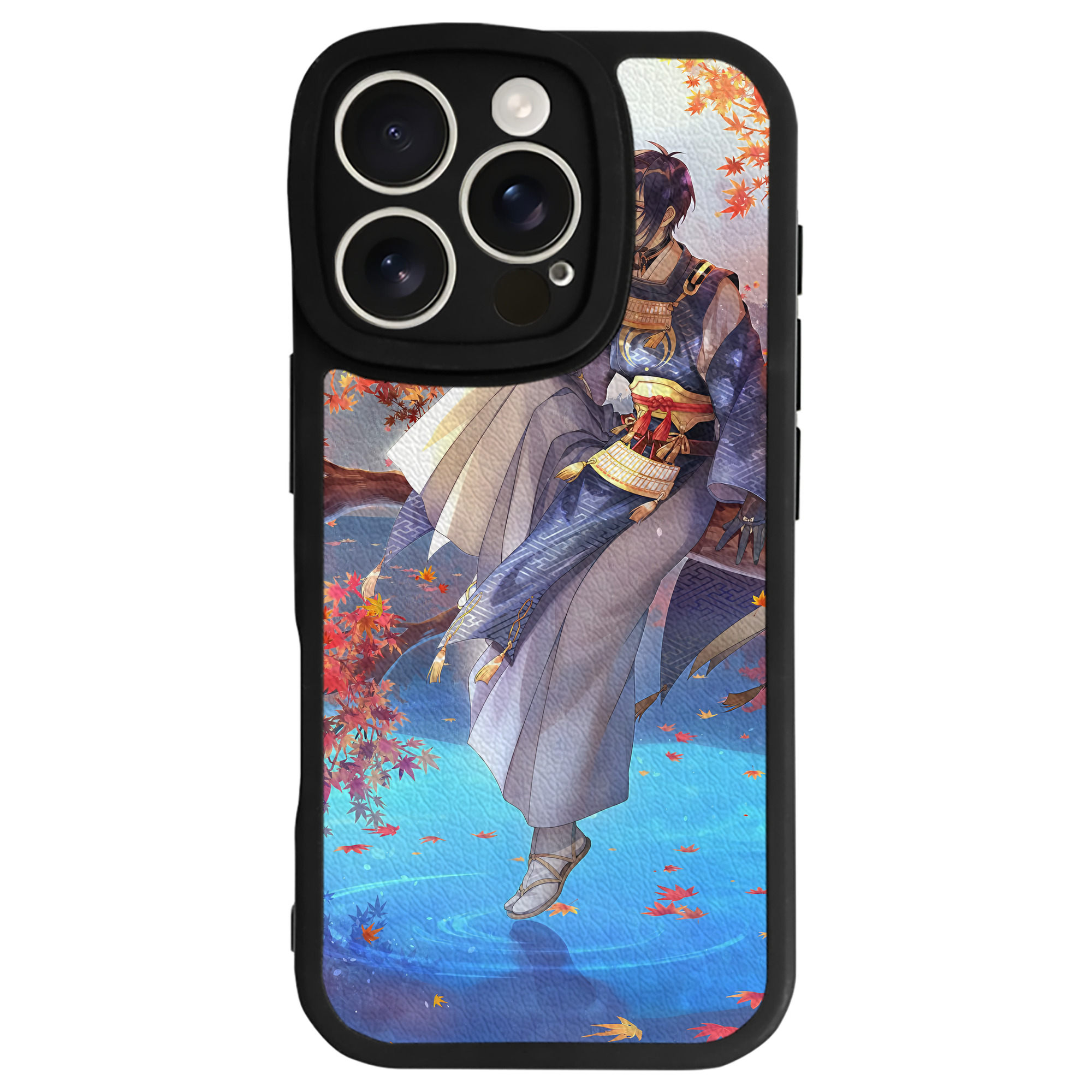 （画像用） 刀剣乱舞 Touken Ranbu 【iPhone 16シリーズ対応】シリコンスマホケース（レザー調） 材質：シリコン
